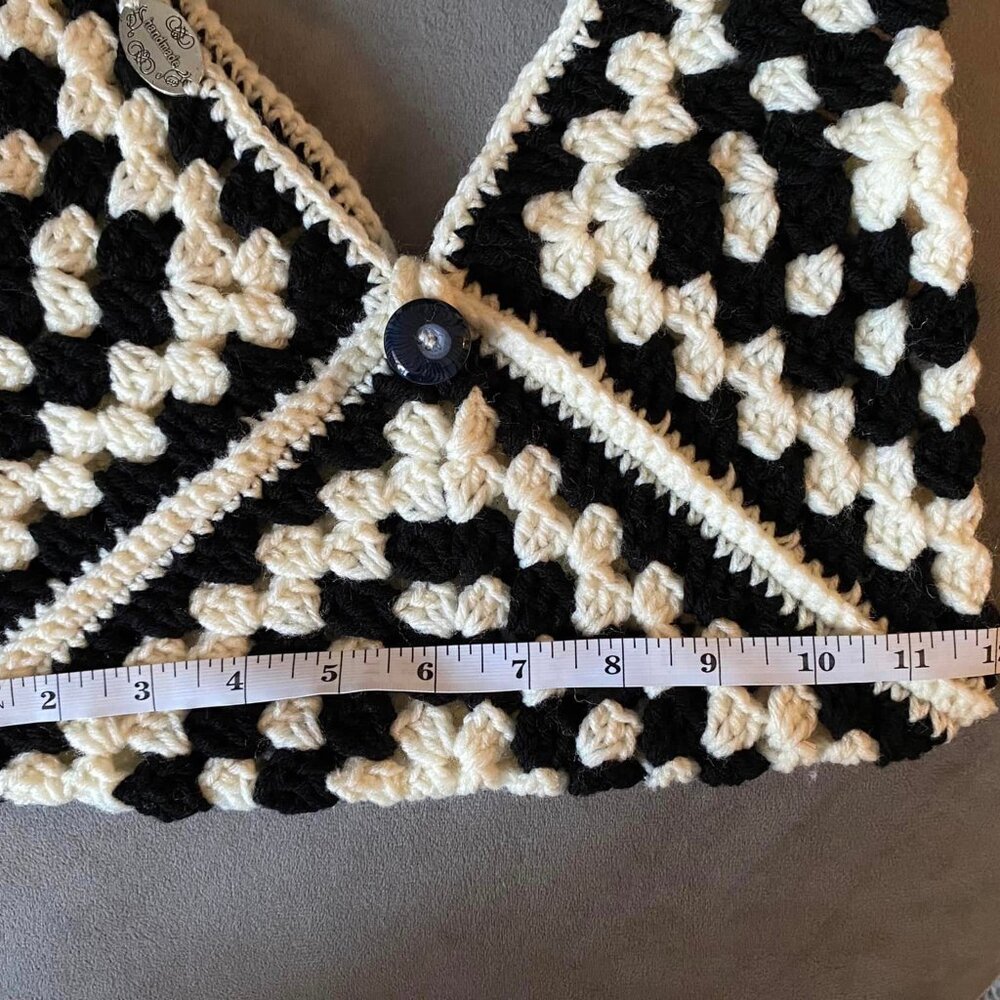 Handmade granny square shoulder bag NWT! - Picture 4 of 4